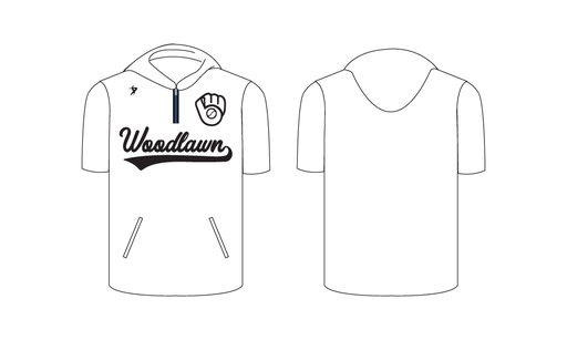 Woodlawn High School - White Short Sleeve 1/4 Zip
