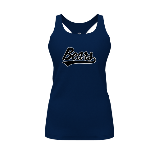 [FT0TRBNV-FYS-LOGO2] Decker Racerback Tank Top (Female Youth S, Navy, Logo 2)