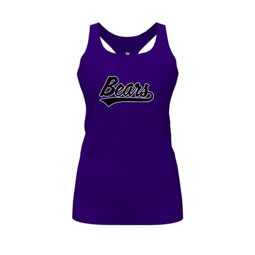 [FT0TRBPP-FYS-LOGO2] Decker Racerback Tank Top (Female Youth S, Purple, Logo 2)