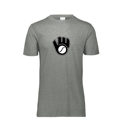 [FTSCUBGY-YS-LOGO3] Decker Youth Tri-Blend T-Shirt - Short Sleeve (Youth S, Gray, Logo 3)