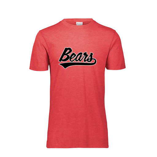 [FTSCUBRD-YS-LOGO2] Decker Youth Tri-Blend T-Shirt - Short Sleeve (Youth S, Red, Logo 2)