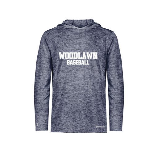 [FOLHCGNV-AS-LOGO1] Decker Men's Charge Hoodie (Adult S, Navy, Logo 1)