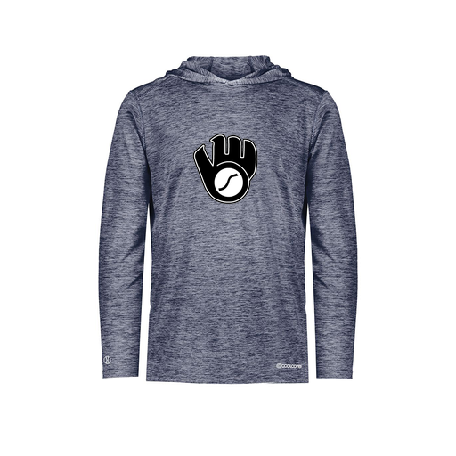 [FOLHCGNV-AS-LOGO3] Decker Men's Charge Hoodie (Adult S, Navy, Logo 3)