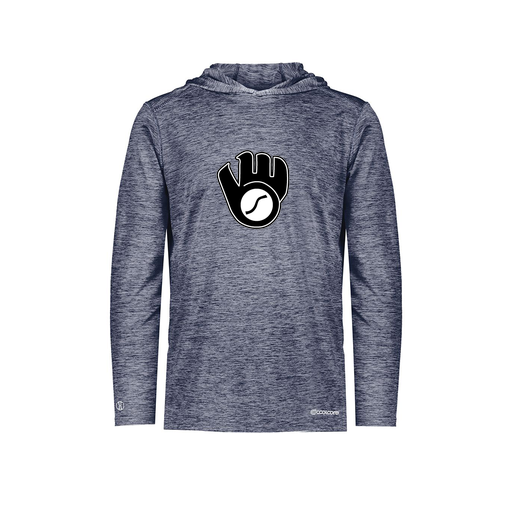 [FOLHCGNV-YS-LOGO3] Decker Youth Charge Hoodie (Youth S, Navy, Logo 3)